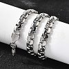 6MM 304 Stainless Steel Box Chain Necklaces for Men STAS-V011-01B-P-3