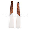 Opaque Resin & Walnut Wood Big Pendants RESI-TAC0017-46-C01-2
