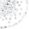   2 Strands Frosted Synthetic Howlite Round Bead Strands G-PH0019-33-7