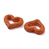 Heart Shape Polymer Clay Rhinestone Beads CLAY-NH0001-09A-11-2