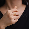 Hollow Moon Phase Stainless Steel Cuff Rings PW-WG97616-01-3