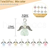 30Pcs Angel Acrylic & Glass Pendant PALLOY-FZ00016-5