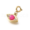 Eye 304 Stainless Steel Rhinestone Pendant Decorations STAS-H202-19G-2