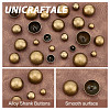 Unicraftale 25Pcs 5 Style 1-Hole Alloy Shank Buttons FIND-UN0002-81-5