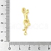 Rack Plating Brass Fold Over Clasps KK-B088-09G-3