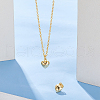 Unicraftale 2Pcs 925 Sterling Silver Puffed Heart Charms with Jump Rings STER-UN0001-61G-2
