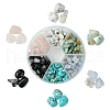 60G 6 Styles Natural & Synthetic  Gemstone Beads Chips G-FS0005-80-1