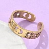 304 Stainless Steel Open Cuff Rings X-RJEW-K245-55G-1