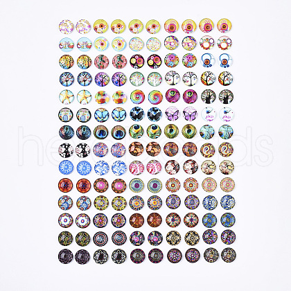 Glass Cabochons GGLA-R040-12mm-06-1
