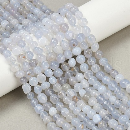Nature Blue chalcedony Beads Strands G-D303-01-1