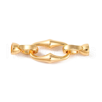 Brass Fold Over Clasps KK-U016-17G-1