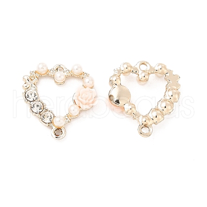 Alloy Crystal Rhinestone Connector Charms PALLOY-E014-04LG-01-1