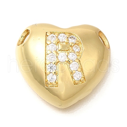 Rack Plating Brass Micro Pave Cubic Zirconia Pendants KK-I722-04G-R-1