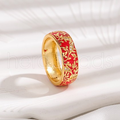 Brass Micro Pave Cubic Zirconia Finger Rings FS-WGFDCA6-03-1
