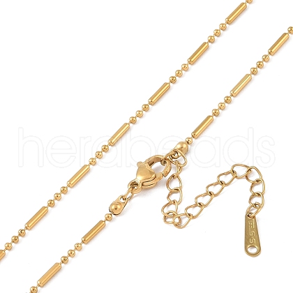 Ion Plating(IP) 201 Stainless Steel Chain Necklaces NJEW-P309-27G-1