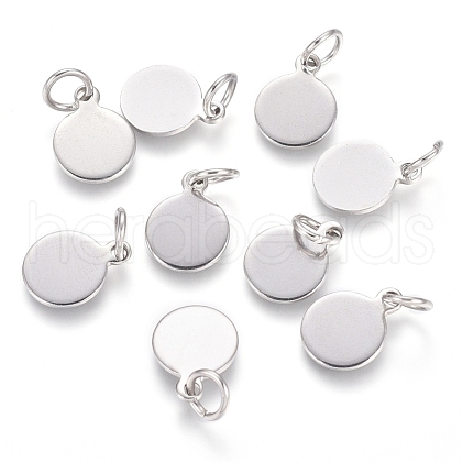 Non-Tarnish 304 Stainless Steel Charms STAS-I124-02B-P-1