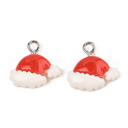 Christmas Theme Opaque Resin Pendants RESI-S08-02D-1