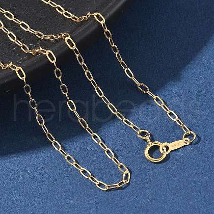 Brass Cable Chain Necklaces for Women Men NJEW-Z068-08G-1