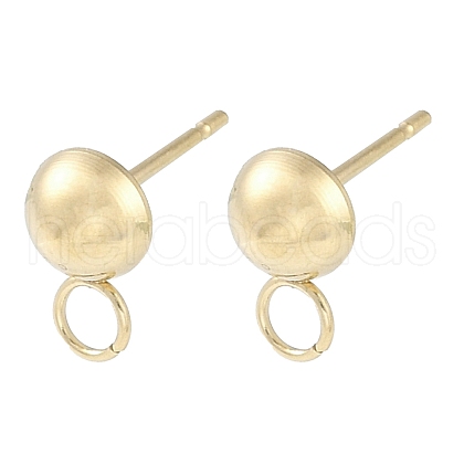 Ion Plating(IP) 304 Stainless Steel Stud Earring Findings STAS-P366-95A-G-1