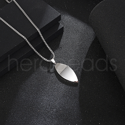 Stylish Stainless Steel Surfboard Pendant Necklaces for Women's Daily Wear AD2331-1-1