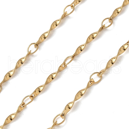 304 Stainless Steel Twist Bar Link Chains CHS-C015-08G-1