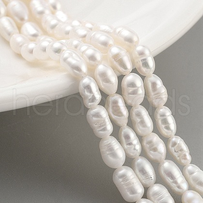 Natural Cultured Freshwater Pearl Beads Strands PEAR-P062-04C-1