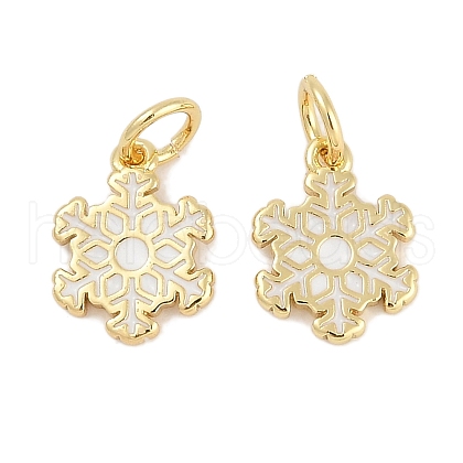 Brass Enamel Charms KK-Q028-04G-1
