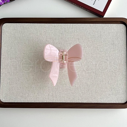 Bowknot Cellulose Acetate Claw Hair Clips PW-WG0C72B-06-1