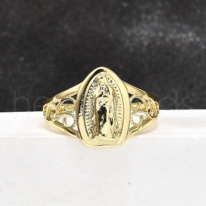 Brass Cuff Rings for Women RJEW-U051-03A-G-1
