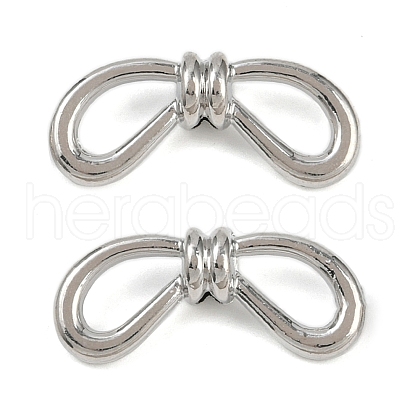 Alloy Bowknot Beads FIND-M079-02P-1
