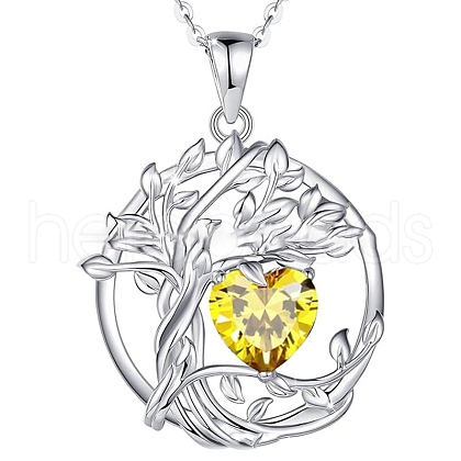 925 Sterling Silver Double-Layer Necklace PW-WGB13A5-11-1