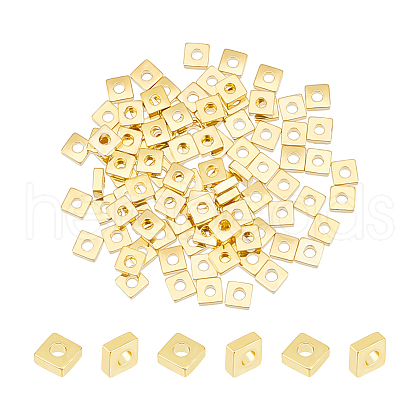 Unicraftale 100Pcs Brass Spacer Beads KK-UN0002-08-1