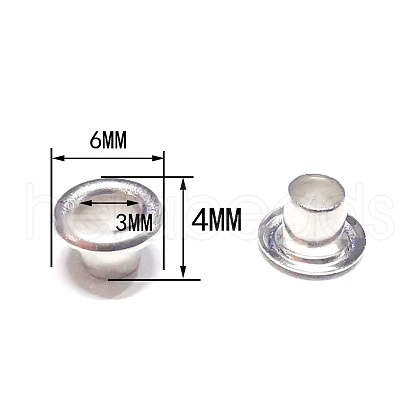 Brass Grommet Eyelet Findings PW-WG380A2-18-1