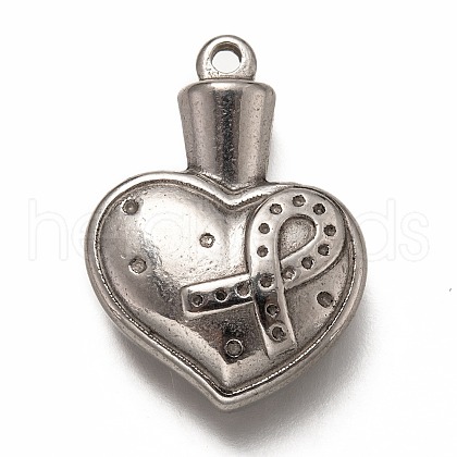 Non-Tarnish 304 Stainless Steel Pendants STAS-H126-01AS-1
