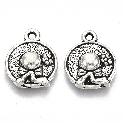 Tibetan Style Alloy Pendants TIBE-N006-43AS-LF-1