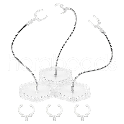 Plastic Model Assembled Action Figure Display Holders ODIS-WH0030-133B-1