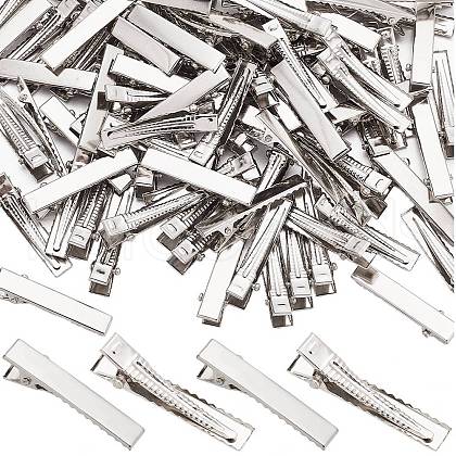 SUNNYCLUE Iron Flat Alligator Hair Clip Findings IFIN-SC0001-66C-1
