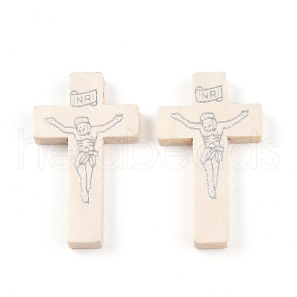 Printed Wooden Pendants WOOD-S050-35B-06-1