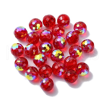 AB Color Plated Glass Beads EGLA-P059-02A-AB08-1
