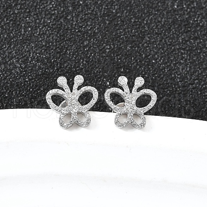 304 Stainless Steel Stud Earrings EJEW-H161-01P-C-1