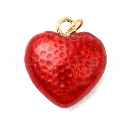 Brass Enamel Pendants KK-P303-13B-G-1