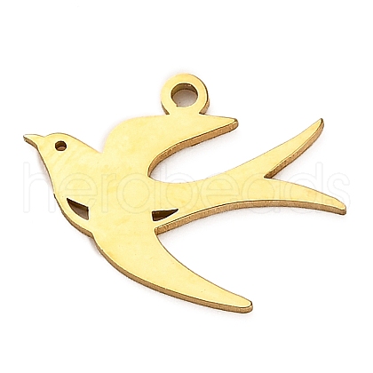 304 Stainless Steel Pendants STAS-M117-02E-G-1