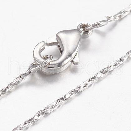 Brass Chain Necklaces MAK-L009-02P-1