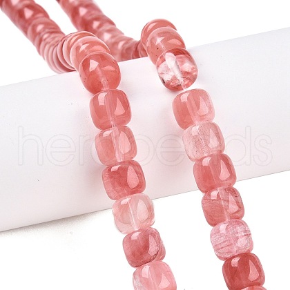 Cherry Quartz Glass Beads Strands G-T138-136-1