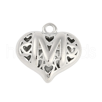 Hollow Brass Pendants for Valentine's Day KK-M289-03M-P-1