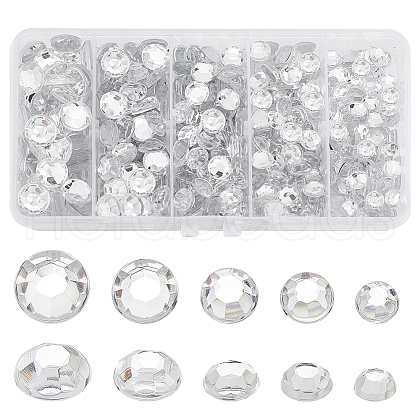   430pcs 5 Styles Plastic Cabochons FIND-PH0021-48A-1