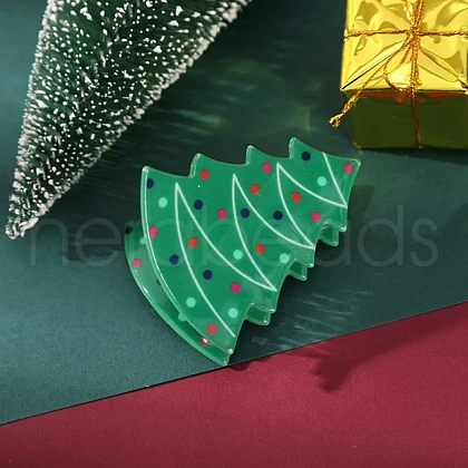 Christmas Theme Plastic Claw Hair Clips PW-WGCD0CA-03-1