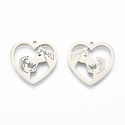 Non-Tarnish 201 Stainless Steel Pendants STAS-N098-118P-1