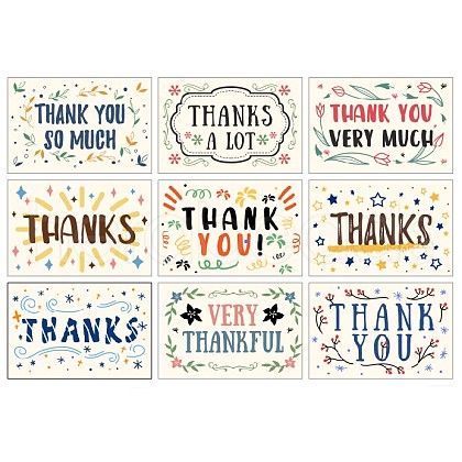 Thank You Theme Cards DIY-WH0205-001-1