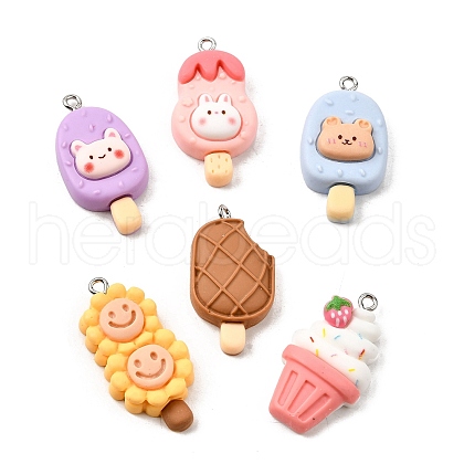Opaque Resin Pendants CRES-D313-06P-1